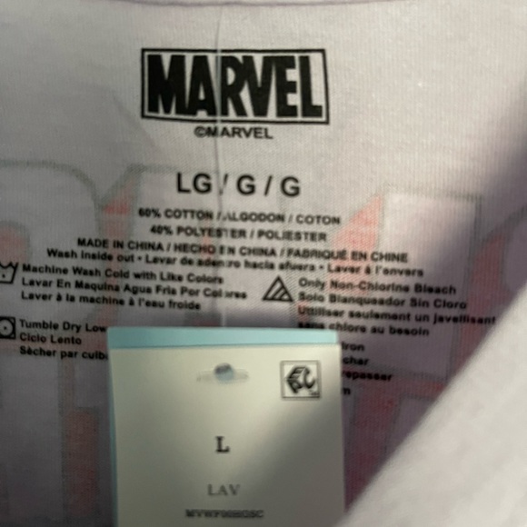 Marvel Black Panther Tee Shirt (Lavender) Size (L) - Picture 5 of 7